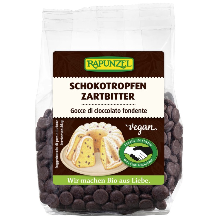 Rapunzel Σταγόνες Μαύρης Σοκολάτας 100gr ΒΙΟ