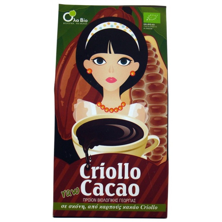 Όλα Bio Bio Κακάο Criollo σε Σκόνη 200gr Καφές & Υποκατάστατα