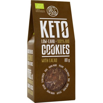 Diet-Food Μπισκότα Κετο με Κακάο 80gr