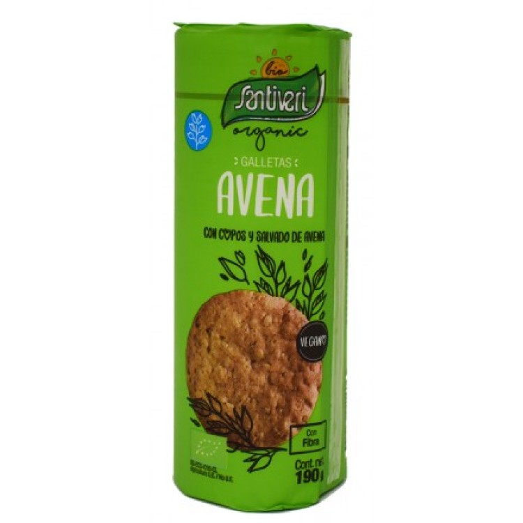 Santiveri Μπισκότα Digestive Βρώμης 190gr ΒΙΟ Μπάρες/Σνακ & Γλυκά 