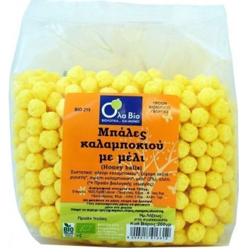 Όλα Bio Μπάλες Καλαμποκιού με Μέλι 200gr