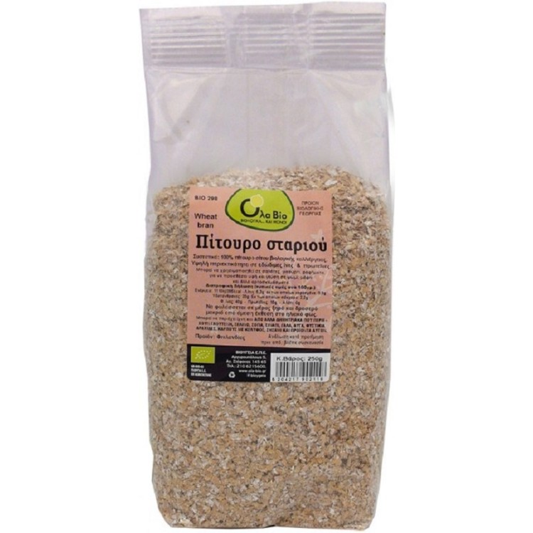 Όλα Bio Πίτουρο Σταριού 250gr Νιφάδες/Ποπ Δημητριακών