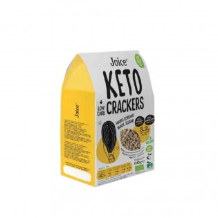 Joice Crackers Keto με Γεύση Μαύρο Σουσάμι Βιολογικά 60gr