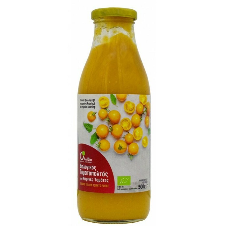 Όλα Bio Τοματοπολτός Κίτρινης Τομάτας 500gr Σάλτσες