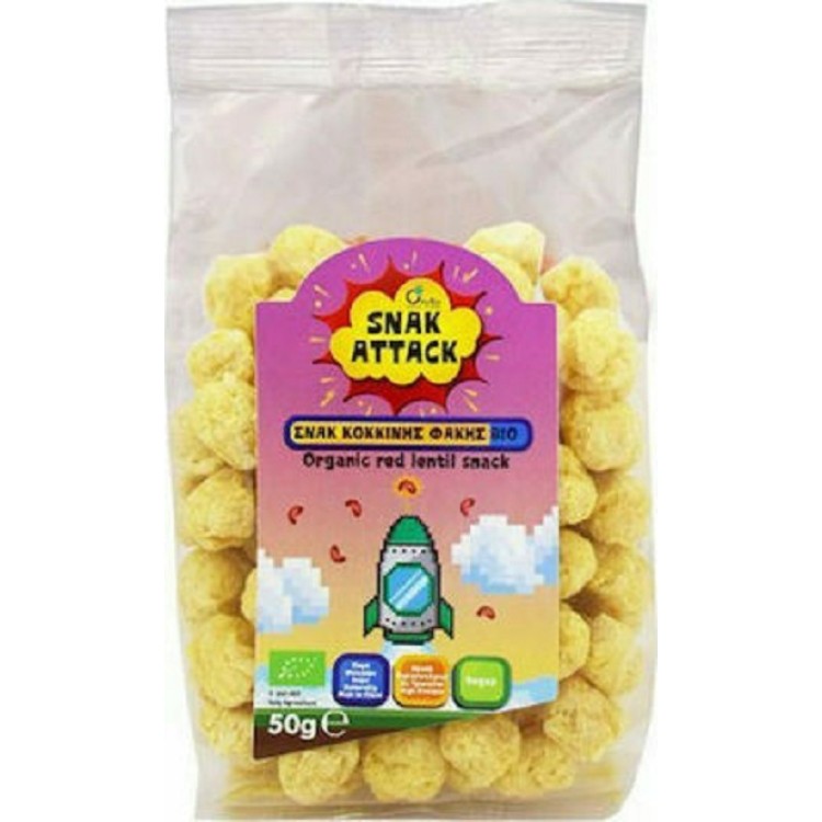 Όλα Bio Snack Attack Κόκκινης Φακής 50gr