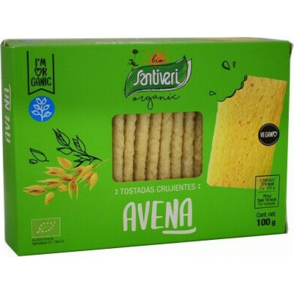 Santiveri Crackers Βρώμης Βιολογικά 100gr
