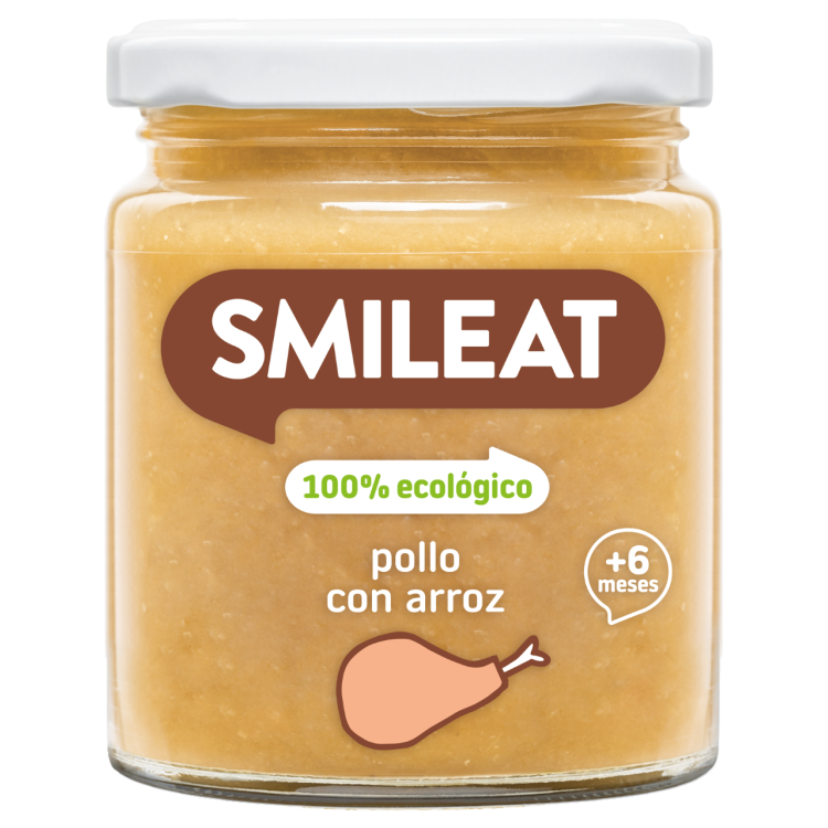 Smileat Βρεφικό Γεύμα Ρύζι-Κοτόπουλο Χωρίς Γλουτένη ΒΙΟ +6 Μηνών 230g Παιδικές Τροφές/ Γάλα