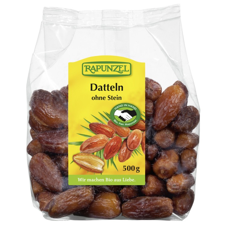 Rapunzel Χουρμάδες χωρίς Ζάχαρη Ωμά (Βιολογικοί) 500gr Χωρίς Κουκούτσι Ξηροί Καρποί & Φρούτα