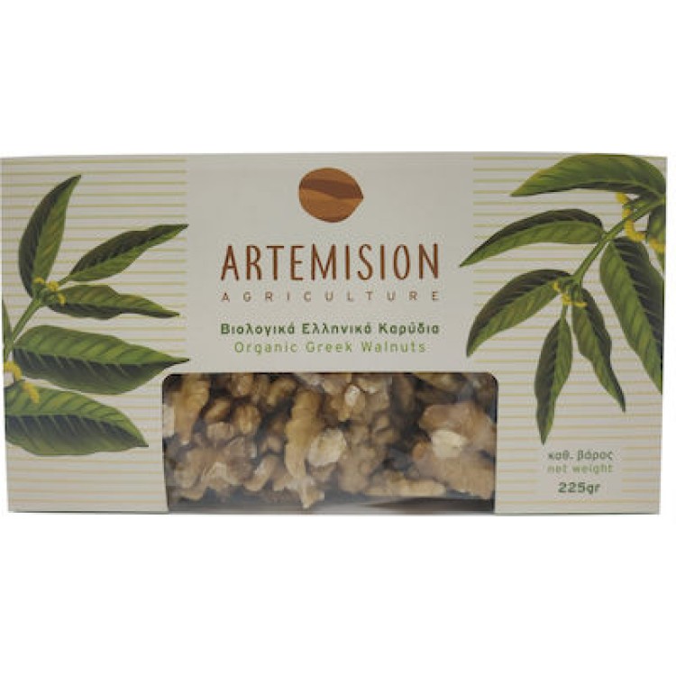 Artemision Βιολογικά Καρύδια Ωμά Ψίχα Χωρίς Αλάτι 225gr Ξηροί Καρποί & Φρούτα