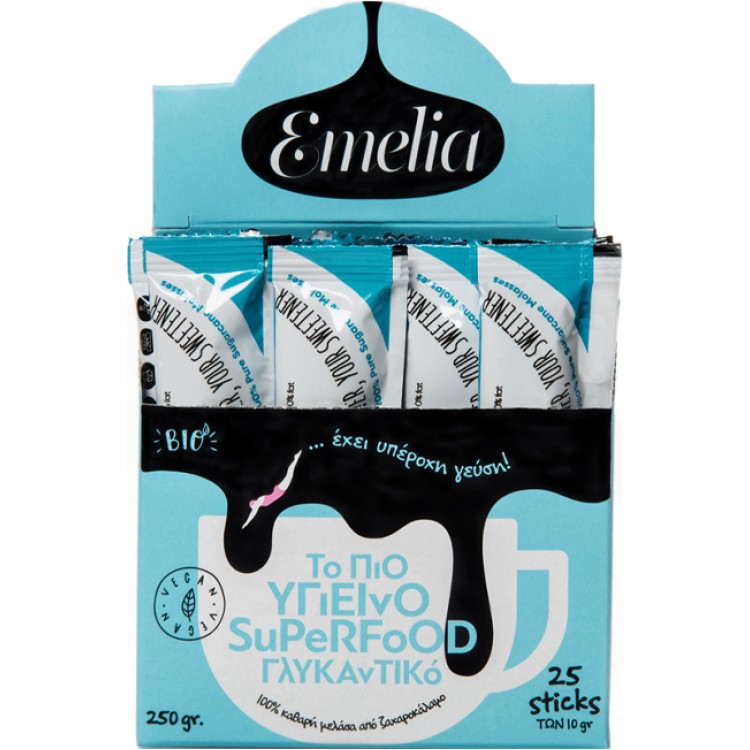 Emelia Μελάσα 10gr 25 Sticks Ζάχαρη & Γλυκαντικά