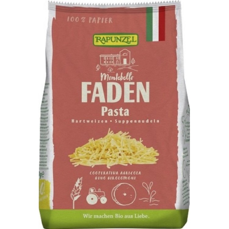 Rapunzel Φιδές Λευκός από Σιμιγδάλι για σούπα 250g Bio Ζυμαρικά
