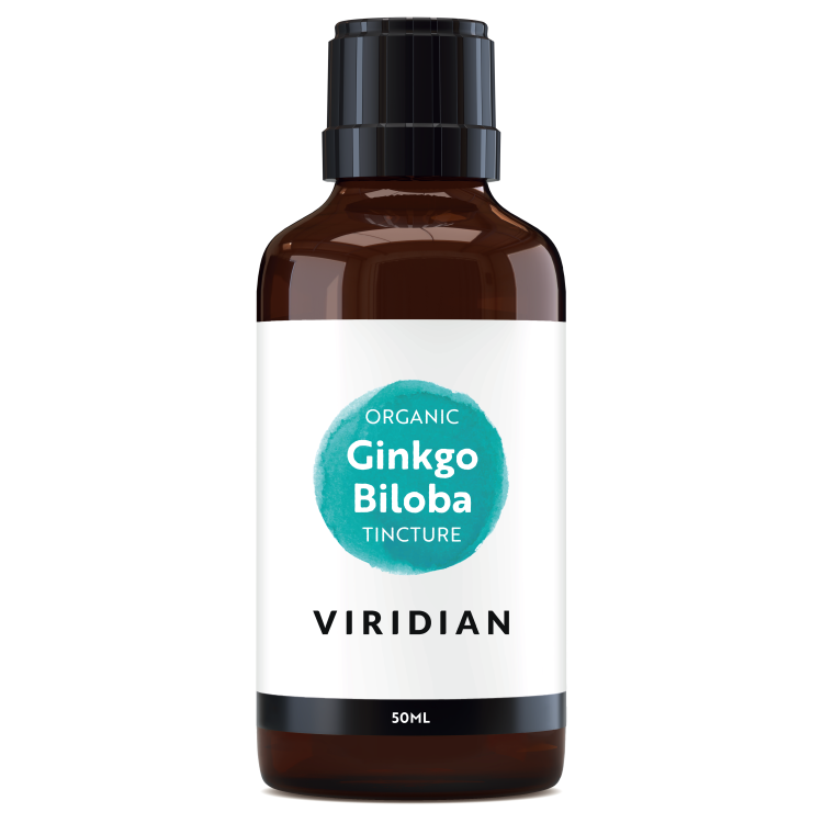 Viridian Ginkgo Biloba Tincture Organic 50ml Βότανα-Φυτικά εκχυλίσματα