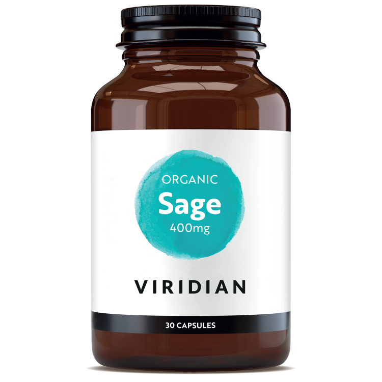 Viridian Organic Sage 400mg Veg 30 Caps  Βότανα-Φυτικά εκχυλίσματα