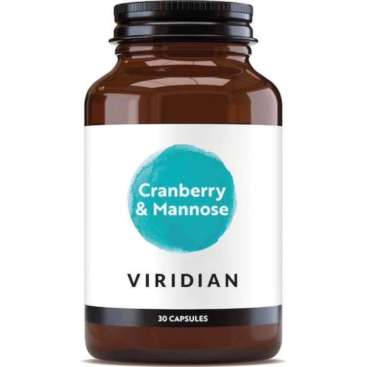 Viridian Cranberry Mannose 30 Caps Βότανα-Φυτικά εκχυλίσματα
