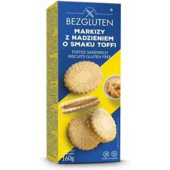 Bezgluten Μπισκότα Γεμιστά με Καραμέλα Χωρίς Γλουτένη 160g