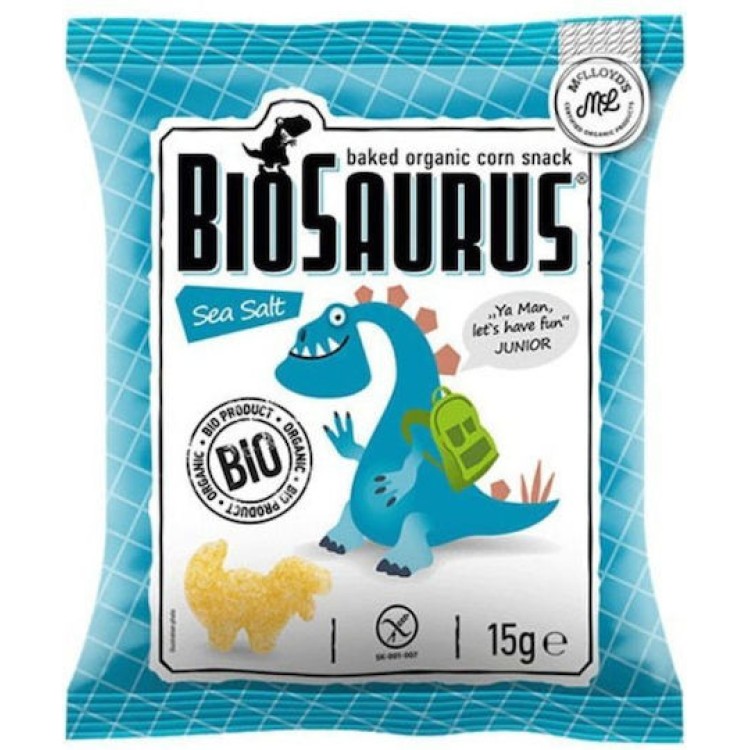 Mclloyd's Γαριδάκι Δεινόσαυρος Με Θαλασινό Αλάτι Χωρίς Γλουτένη 15gr Χωρίς γλουτένη