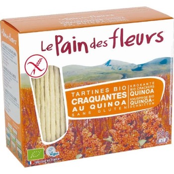 Le pain des fleurs Βιολογικά Κράκερ με Κινόα Χωρίς Γλουτένη 150gr