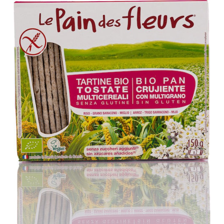Le pain des fleurs Βιολογικά Κράκερ Πολύσπορα Χωρίς Γλουτένη 150gr