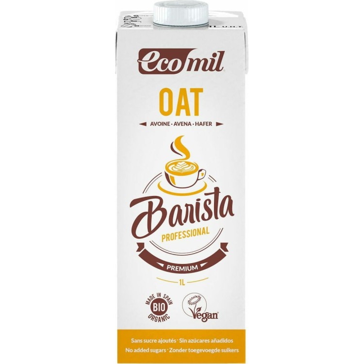Ecomil Βιολογικό Φυτικό Γάλα Βρώμης Barista Χωρίς Ζάχαρη 1000ml Φυτικά Ροφήματα