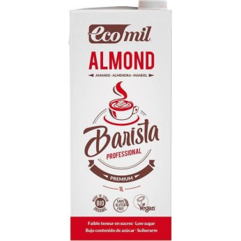 Ecomil Βιολογικό Φυτικό Γάλα Αμυγδάλου Barista Χωρίς Ζάχαρη 1000ml