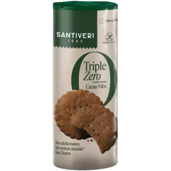Santiveri Mπισκότα Βρώμης Oλικής με Κακάο & Κακάο Nibs Triple Zero Χωρίς γλουτένη 210gr 