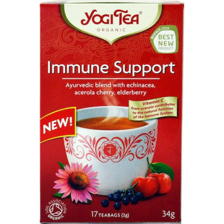 Yogi Tea Immune Support 17 Φακελάκια Τσάι/Βότανα & Αφεψήματα