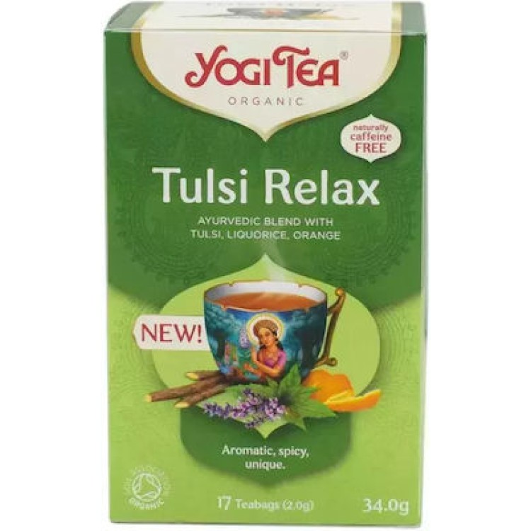 Yogi Tea Τσάι Tulsi Relax 34gr Τσάι/Βότανα & Αφεψήματα