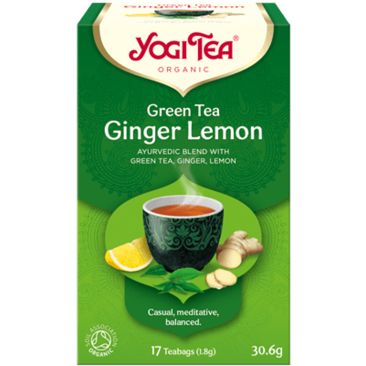 Yogi Tea Green Tea Ginger Lemon 17 Φακελάκια 30.6gr Τσάι/Βότανα & Αφεψήματα