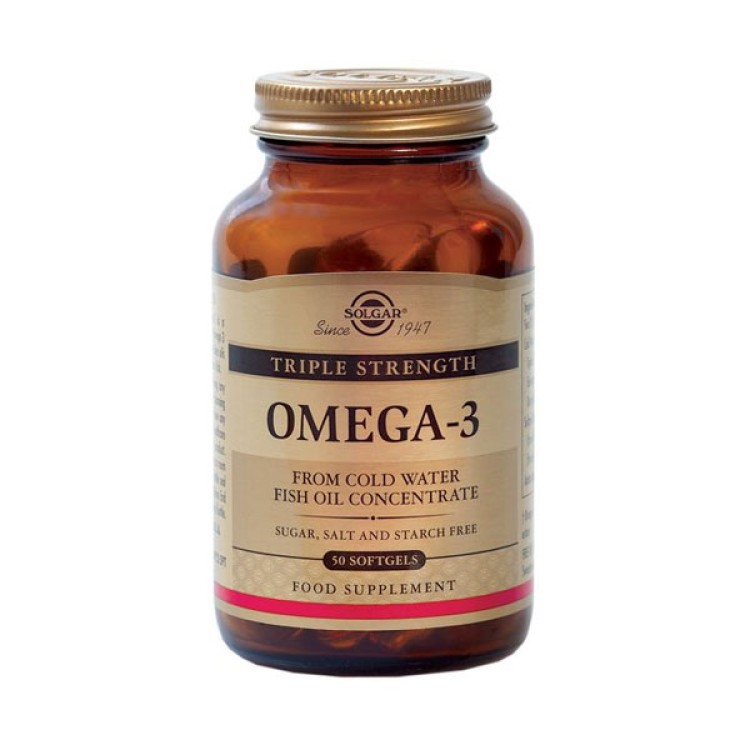 Solgar Triple Strength Omega 3 50 μαλακές κάψουλες Αντιοξειδωτικά