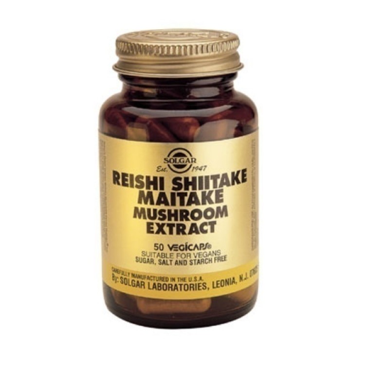 Solgar Reishi Shiitake Maitake Mushroom Extract 50 φυτικές κάψουλες Βότανα-Φυτικά εκχυλίσματα