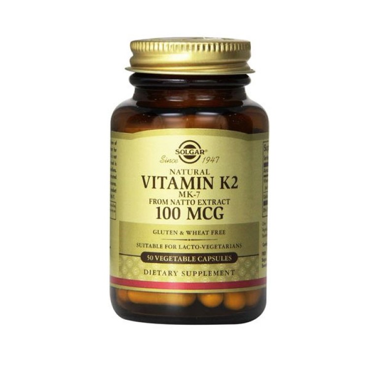Solgar Vitamin K2 (MK-7) 100mcg 50 φυτικές κάψουλες