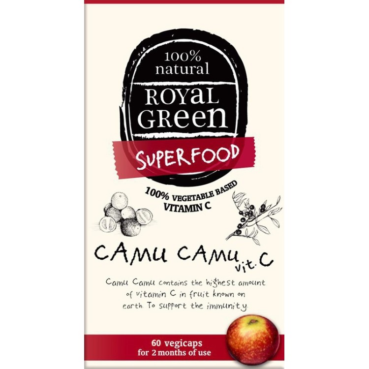 Royal Green Camu-camu Vitamin C 60 φυτικές κάψουλες Βιταμίνες ,Πολυβιταμίνες
