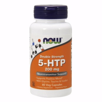 Now Foods 5-HTP Double Strength 200mg 60 φυτικές κάψουλες
