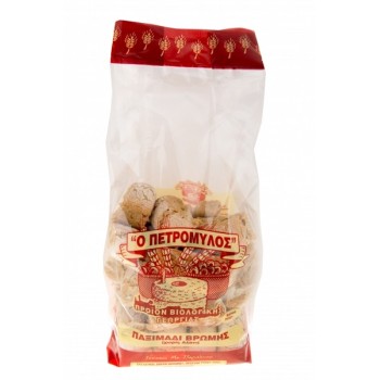 Πετρόμυλος Παξιμάδια Βρώμης Χωρίς Αλάτι 600gr ΒΙΟ