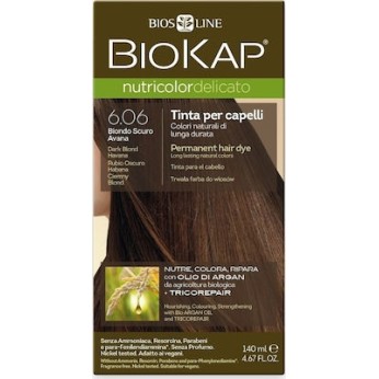 Biosline Biokap Nutricolor Delicato 6.06 Dark Blonde Havana (Ξανθό Σκούρο Ανανά)