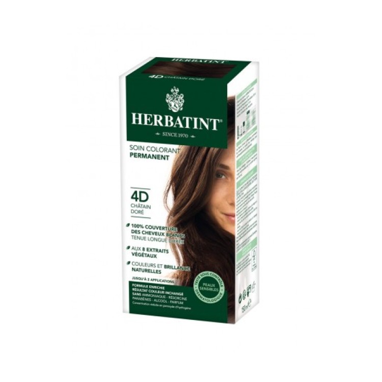 Herbatint 4D Καστανό Χρυσαφί Βαφές Μαλλιών 