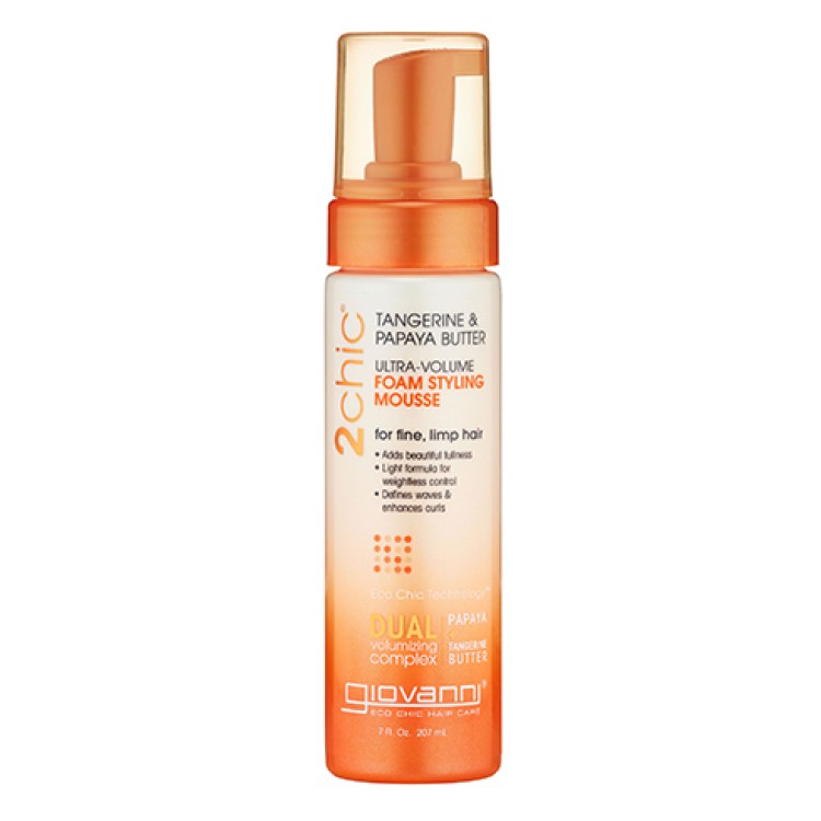 Giovanni 2chic Tangerine & Papaya Butter Ultra Volume Foam Styling Mousse 207ml Προιόντα Styling