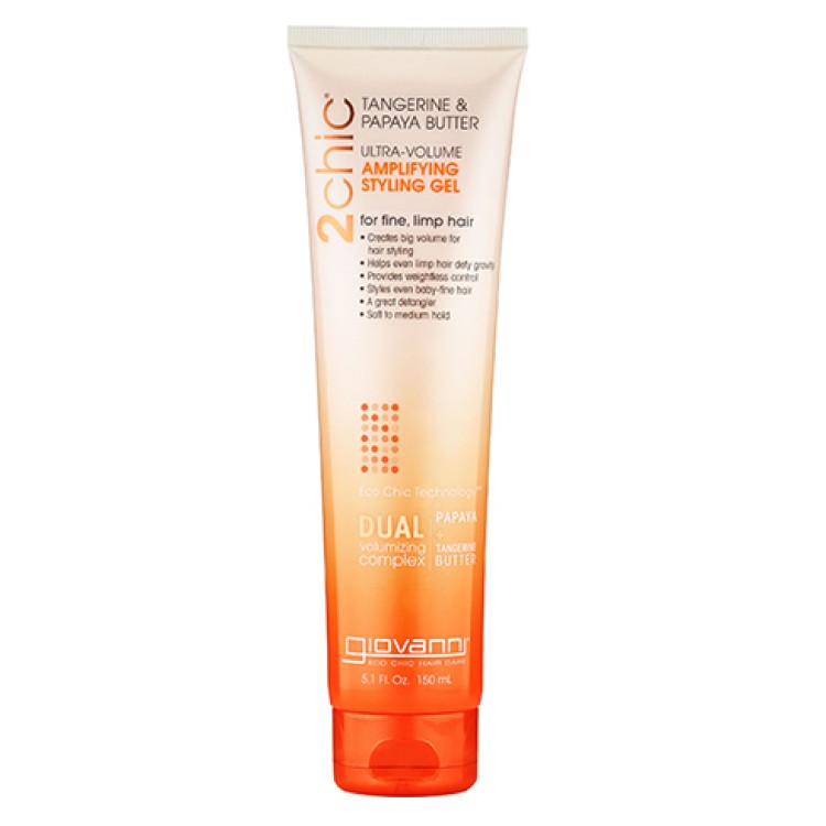 Giovanni 2Chic Tangerine & Papaya Butter Ultra Volume Amplifying Styling Gel 150ml Προιόντα Styling