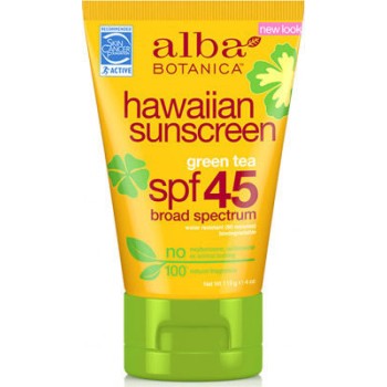 Alba Botanica Hawaiian Sunscreen Green Tea Lotion SPF45 113gr