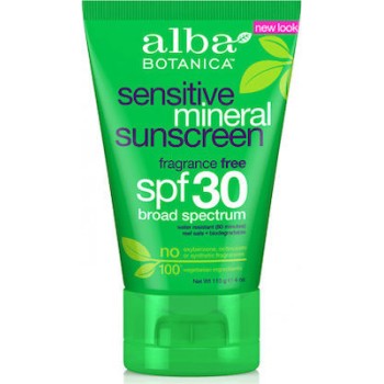 Alba Botanica Αντηλιακό Ορυκτά για Πρόσωπο και Σώμα SPF 30 115ml