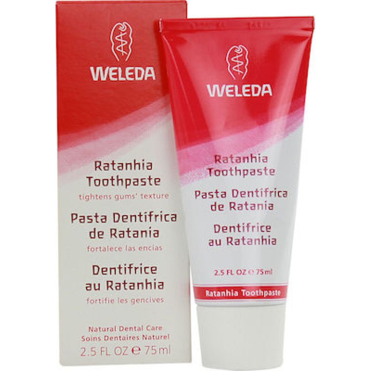 Weleda Οδοντόκρεμα Ρατάνια 75ml Στοματική Υγιεινή 