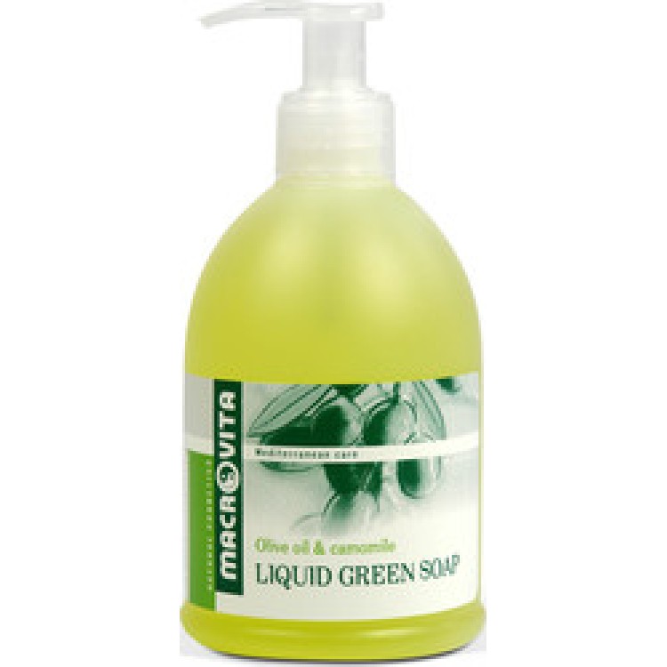 Macrovita Υγρό Πράσινο Σαπούνι με Λάδι Ελιάς & Χαμομήλι 300ml