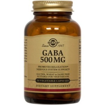 Solgar Gaba 500mg 50 φυτικές κάψουλες