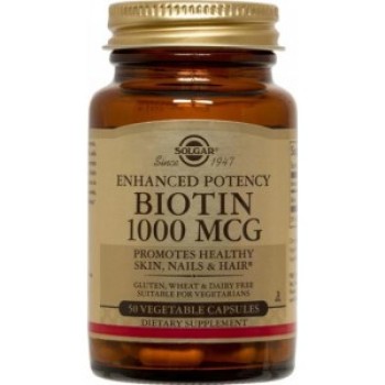 Solgar Biotin 1000mcg 50 φυτικές κάψουλες
