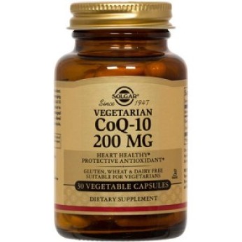 Solgar Vegetarian CoQ-10 200mg 30 φυτικές κάψουλες