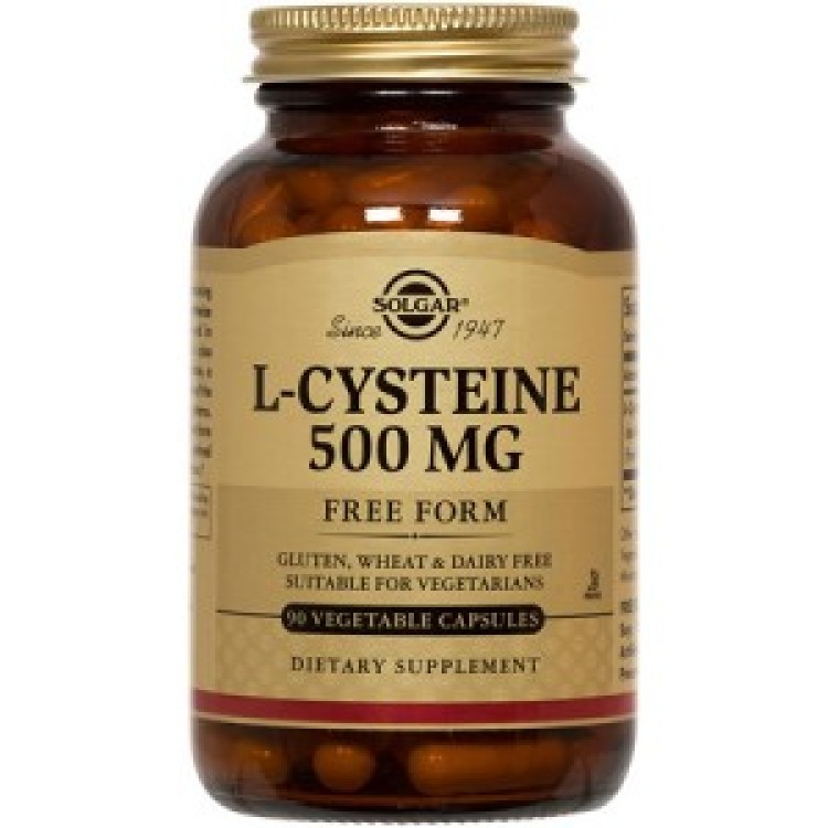 Solgar L-Cysteine 500mg 30 φυτικές κάψουλες