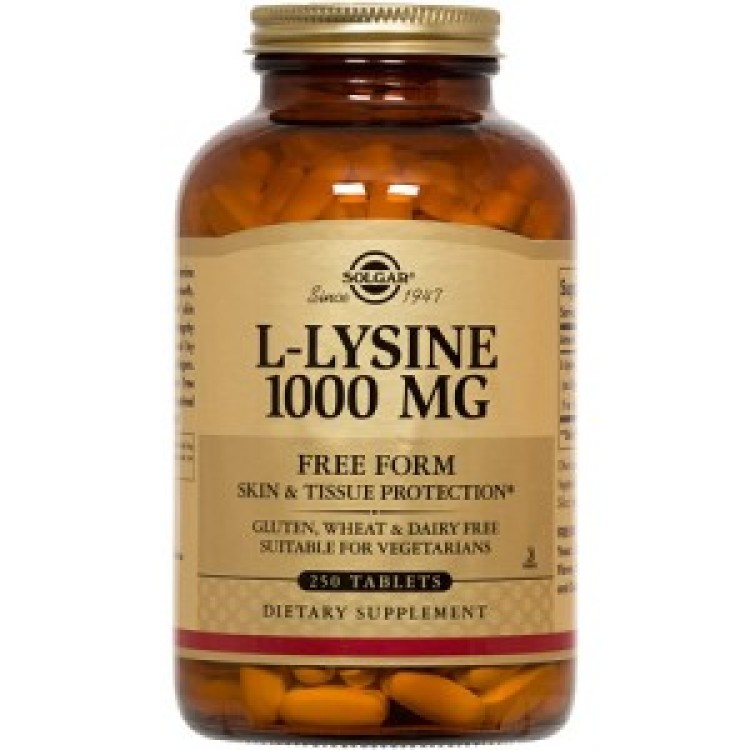 Solgar L-Lysine 1000mg 50 ταμπλέτες Πρωτείνες-Αμινοξέα