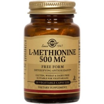 Solgar L-Methionine 500mg 30 φυτικές κάψουλες
