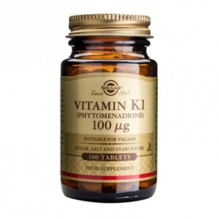 Solgar Vitamin K1 (Phytonadione) 100 ταμπλέτες