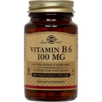Solgar Vitamin B6 100mg 100 φυτικές κάψουλες